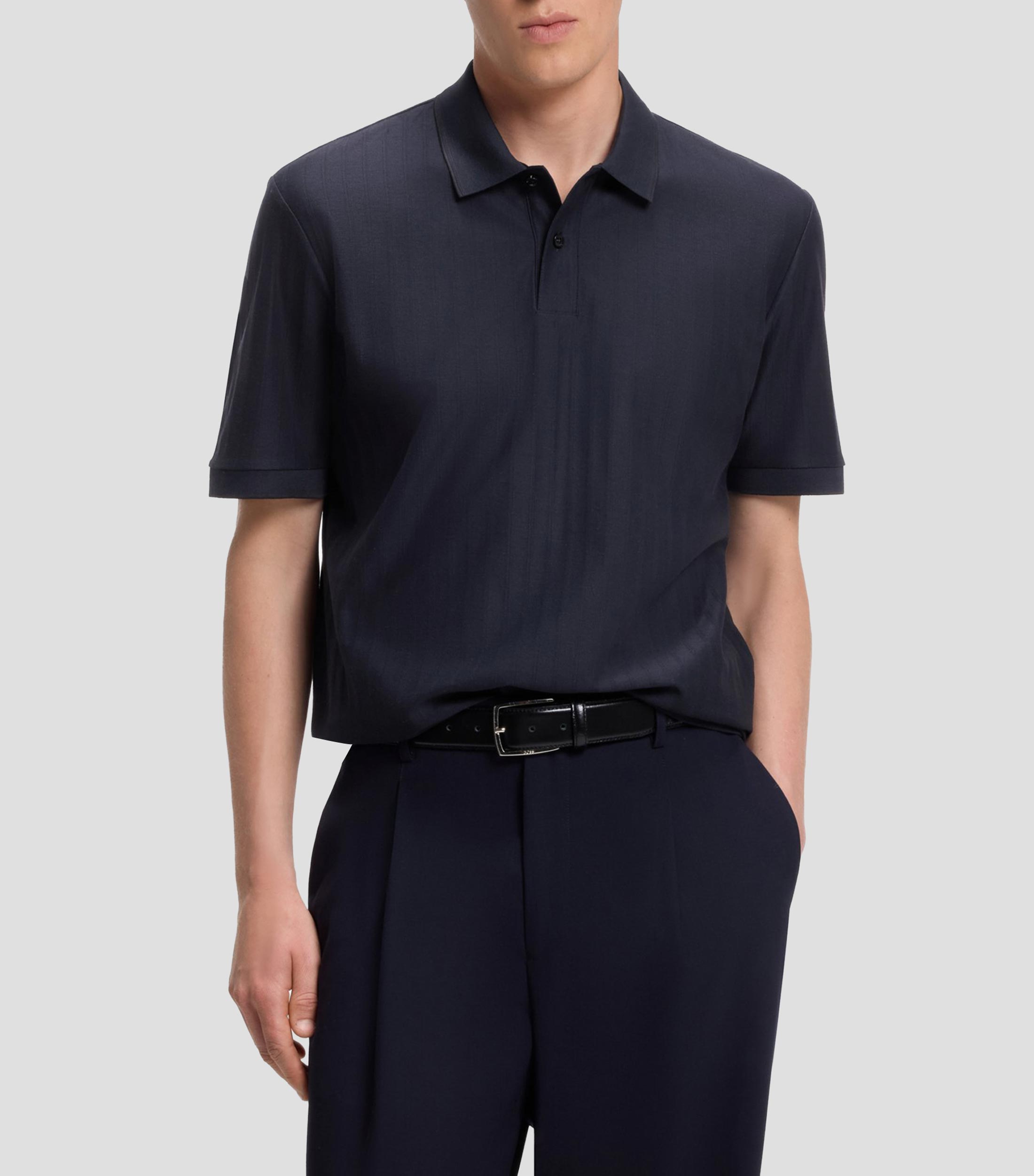 Playera tipo polo manga corta rayas Hombre